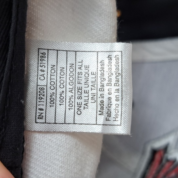 Y2K Atlanta Falcons Reebok stitched logo black & red AOP velcro tab NFL hat - Picture 10 of 10